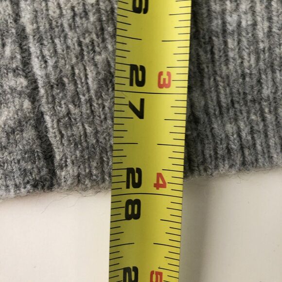 H&M Women’s Ribbed Open Front Cardigan Oversized Wool Blend Gray Size Small - Picture 8 of 16